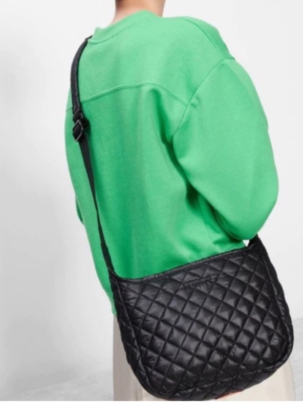 MZ Wallace Parker Deluxe Crossbody Bag in Black